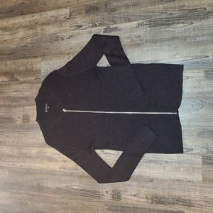 INC Glitter Zip Cardigan